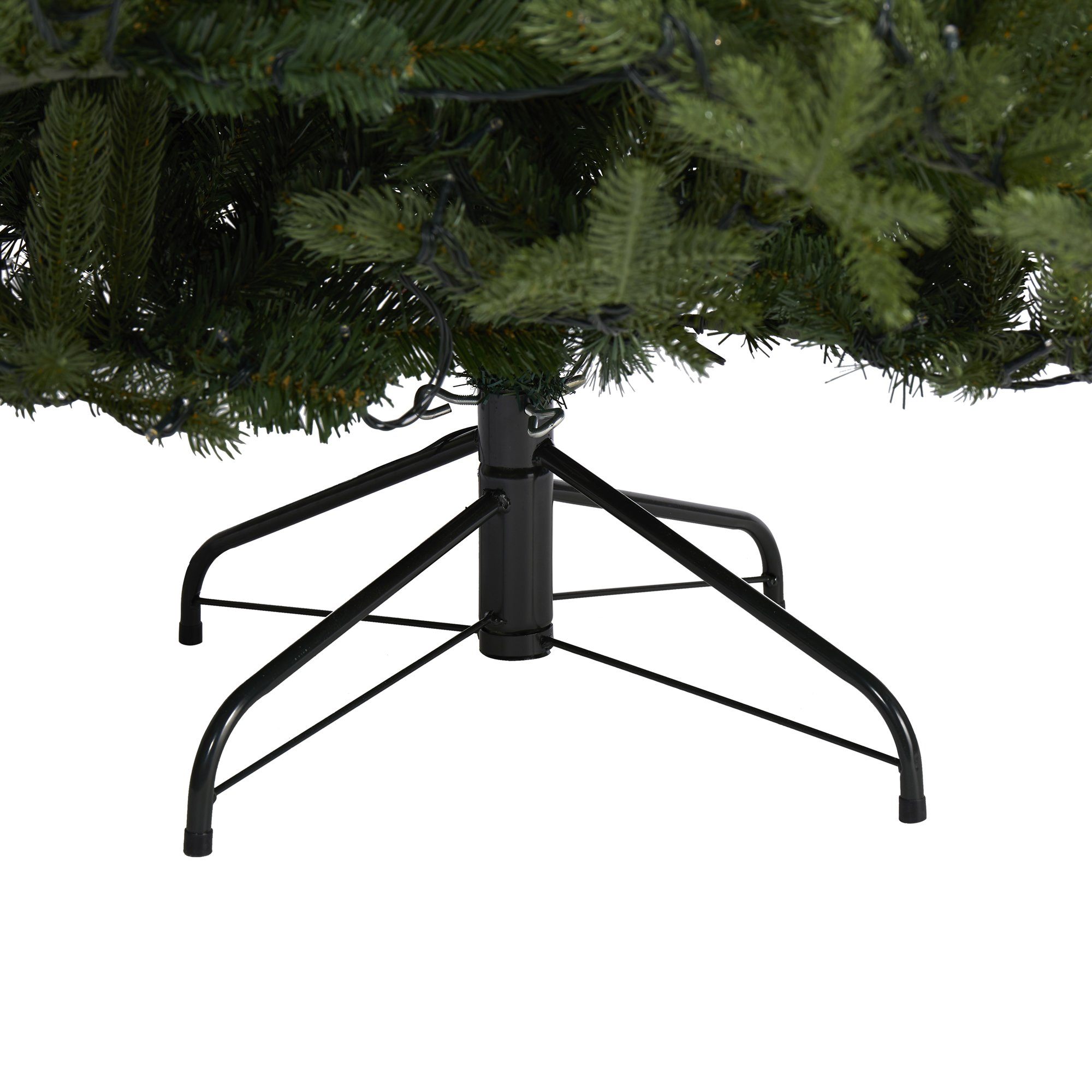 7’ Swedish Fir Artificial Christmas Tree with 500 Warm White LED Lights and 1291 Bendable Branches