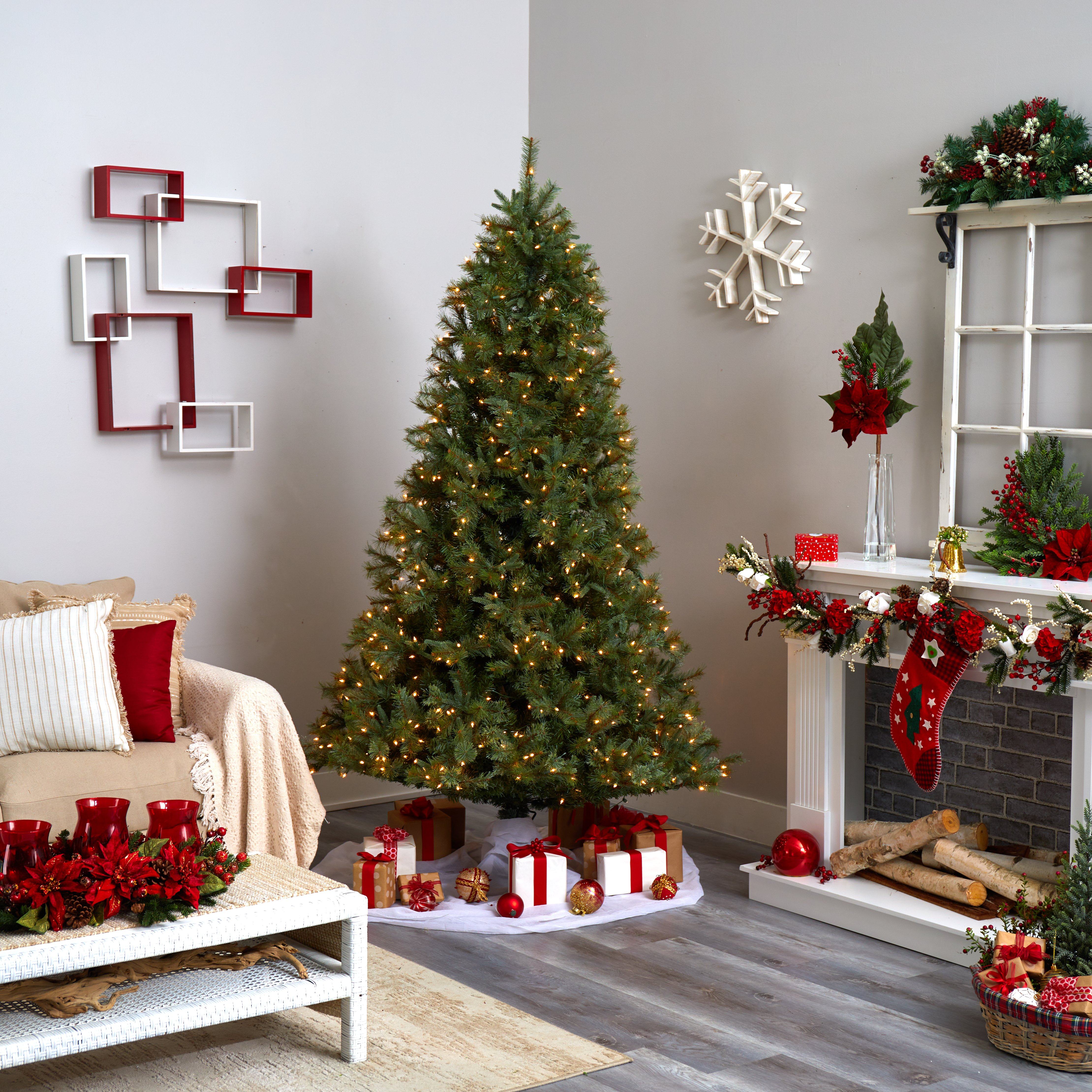 7.5' Majestic Multi-Pine Christmas Tree w/Clear Lights
