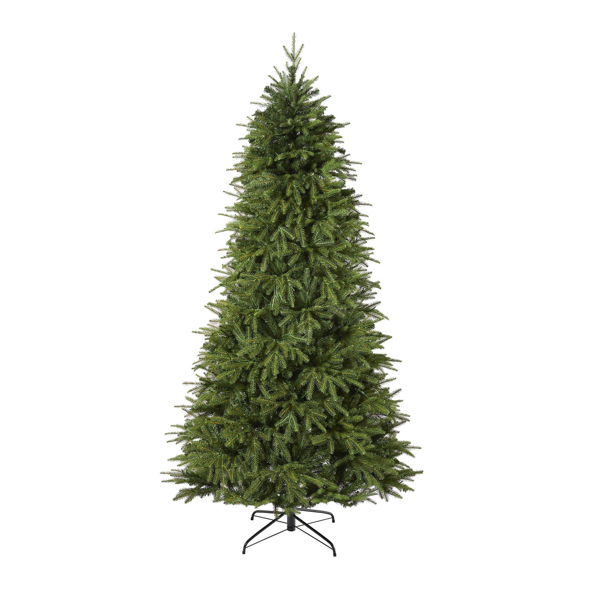 7.5’ Vancouver Fir “Natural Look” Artificial Christmas Tree with 600 Clear LED Lights and 2942 Bendable Branches
