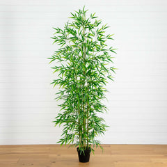 8’ Artificial Green Bamboo Tree