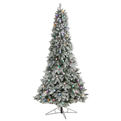 8.5' Flocked British Columbia Mountain Fir Artificial Christmas Tree