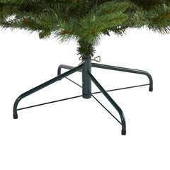 9’ Slim West Virginia Mountain Pine Artificial Christmas Tree with 600 Clear Lights and 1359 Bendable Branches