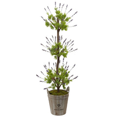 Lavender Topiary with Farmhouse Planter