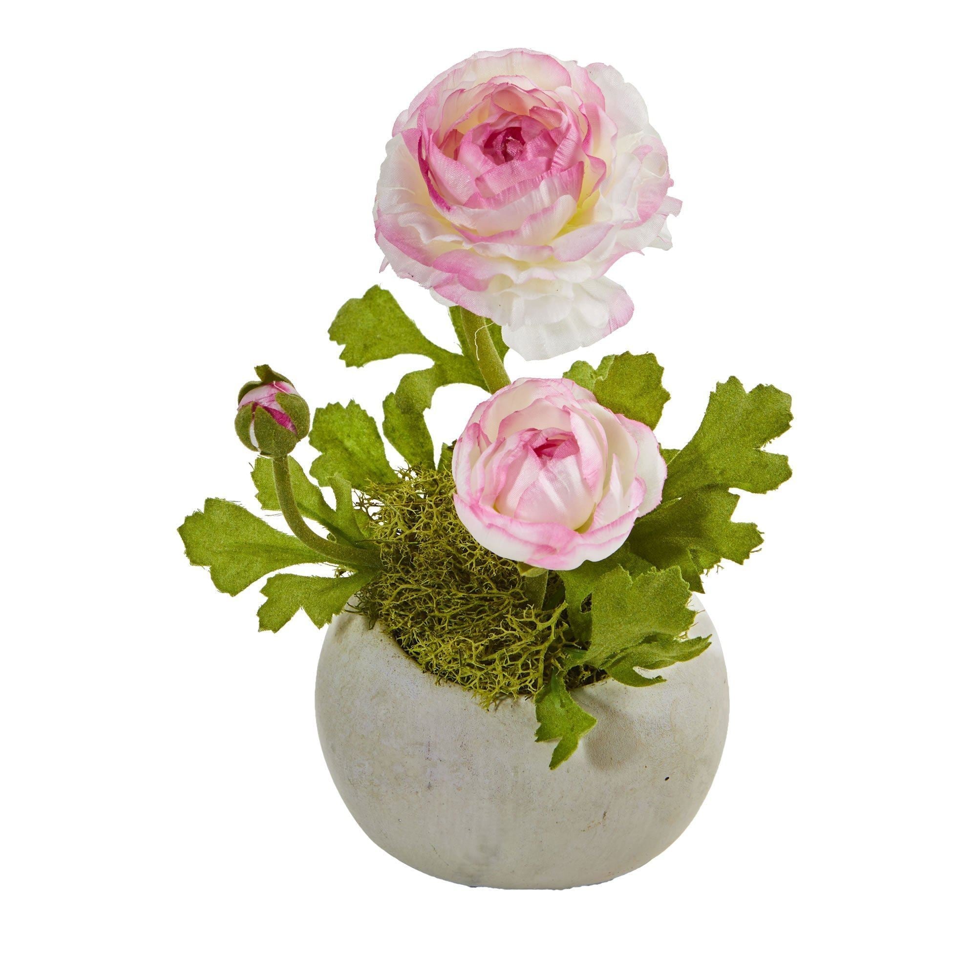 Ranunculus Artificial Arrangement (Set of 2)