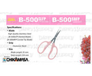 Chikamasa B500SLFP Scissors, Slanted Blade, Fluorine/SS/EL/P