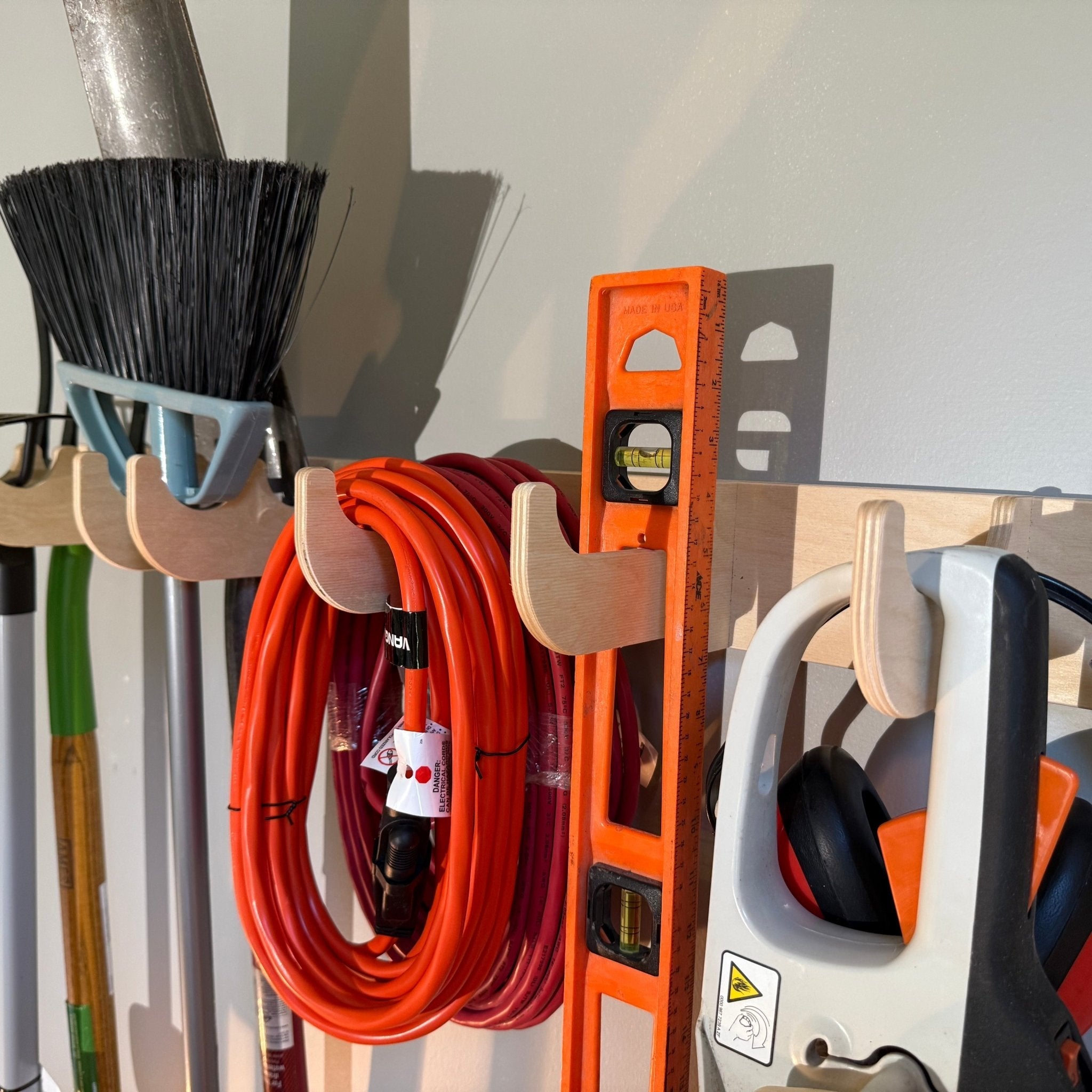Heavy-Duty Garage Tool and Misc. Hook Rack