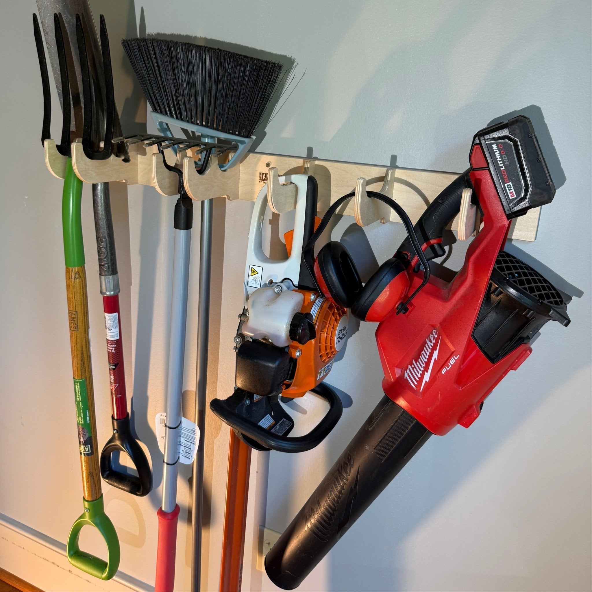 Heavy-Duty Garage Tool and Misc. Hook Rack