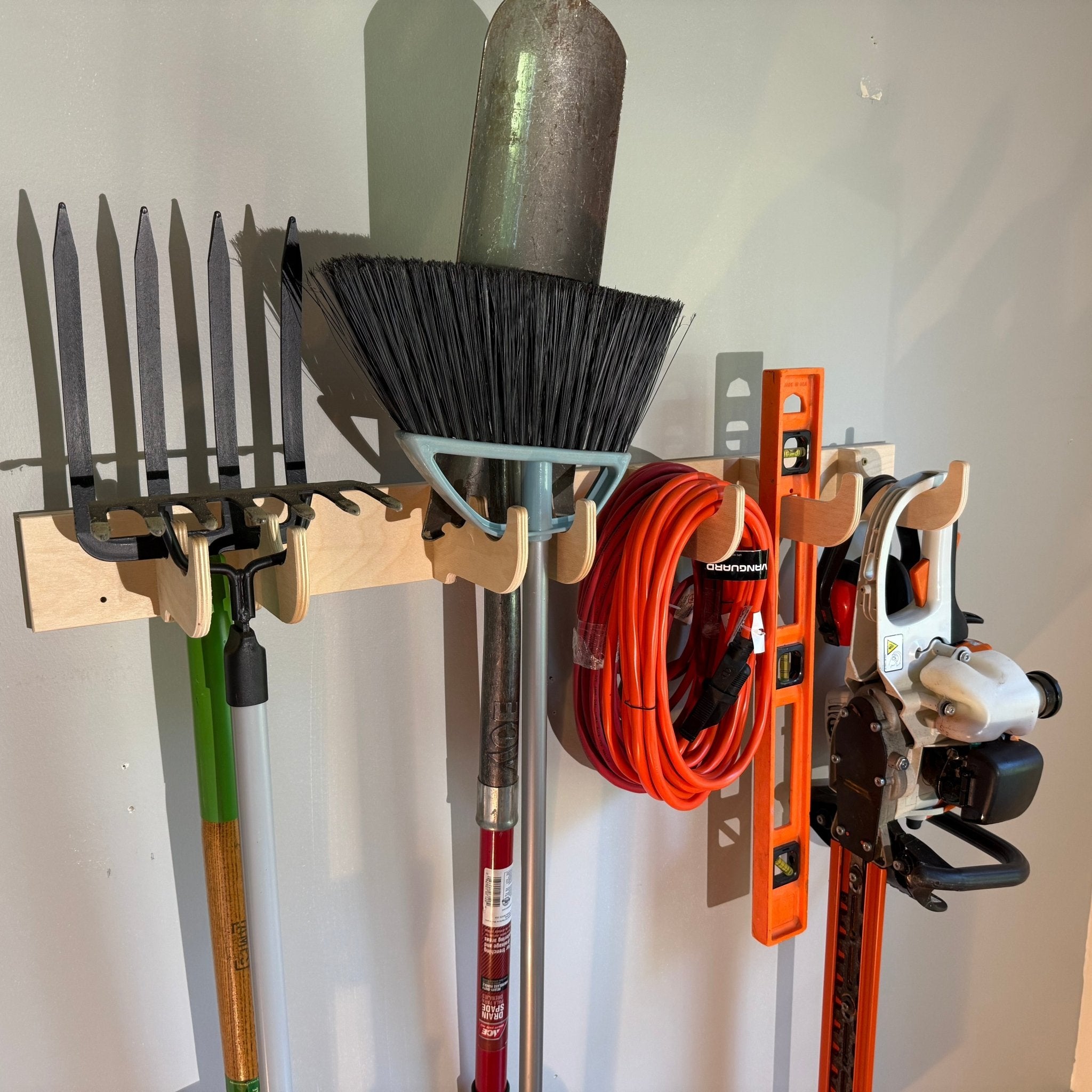Heavy-Duty Garage Tool and Misc. Hook Rack