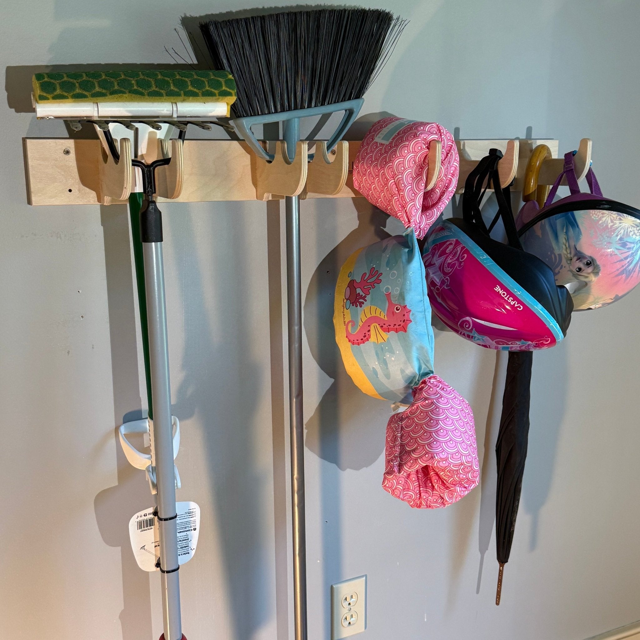 Heavy-Duty Garage Tool and Misc. Hook Rack