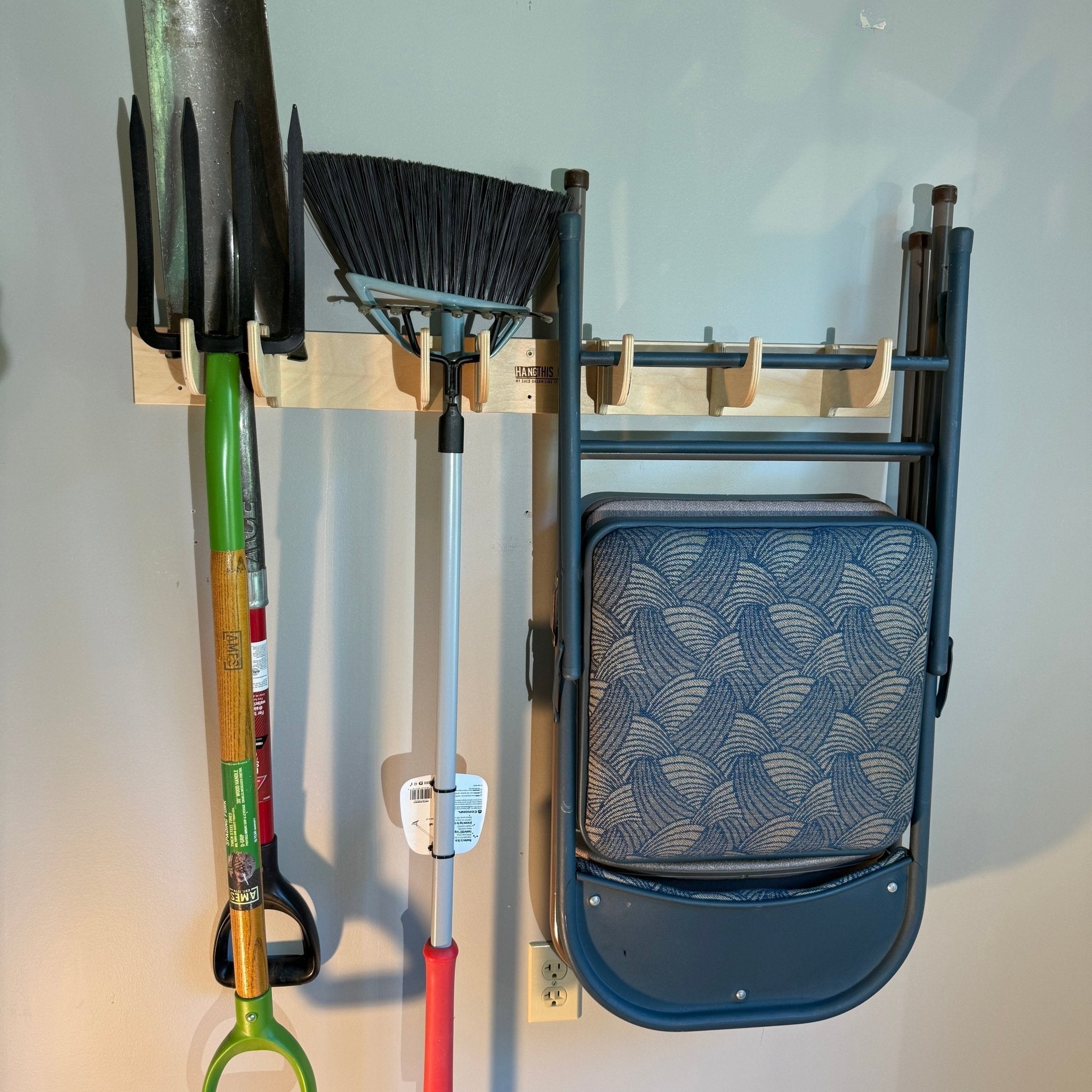 Heavy-Duty Garage Tool and Misc. Hook Rack
