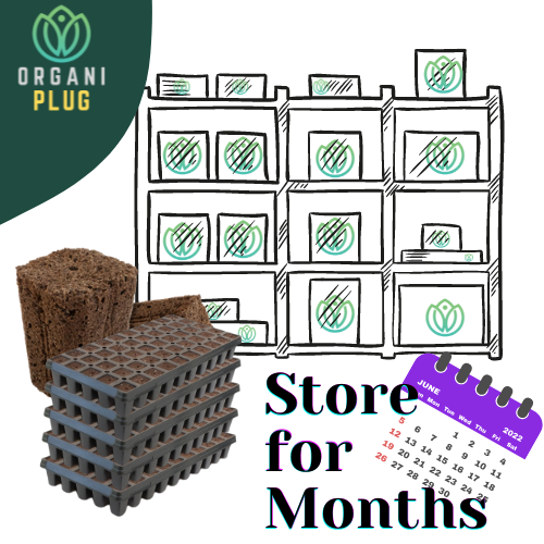 OrganiPlug Seed & Cutting Plugs - Pre-Filled Tray w/ 50 Tall Plugs - Single, Case, and Pallet