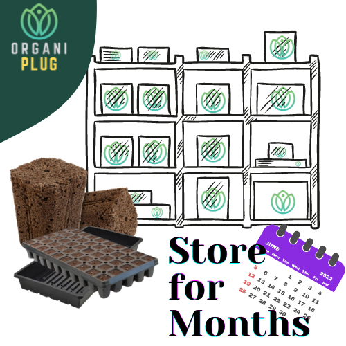OrganiPlug Seed & Cutting Plugs - Pre-Filled Tray w/ 50 Tall Plugs - Single, Case, and Pallet