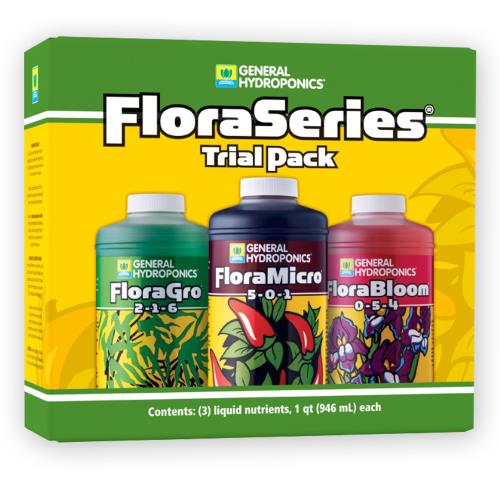 General Hydroponics Flora Series: FloraGro, FloraBloom, FloraMicro  GH Trio Pack