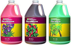 General Hydroponics Flora Series: FloraGro, FloraBloom, FloraMicro  GH Trio Pack