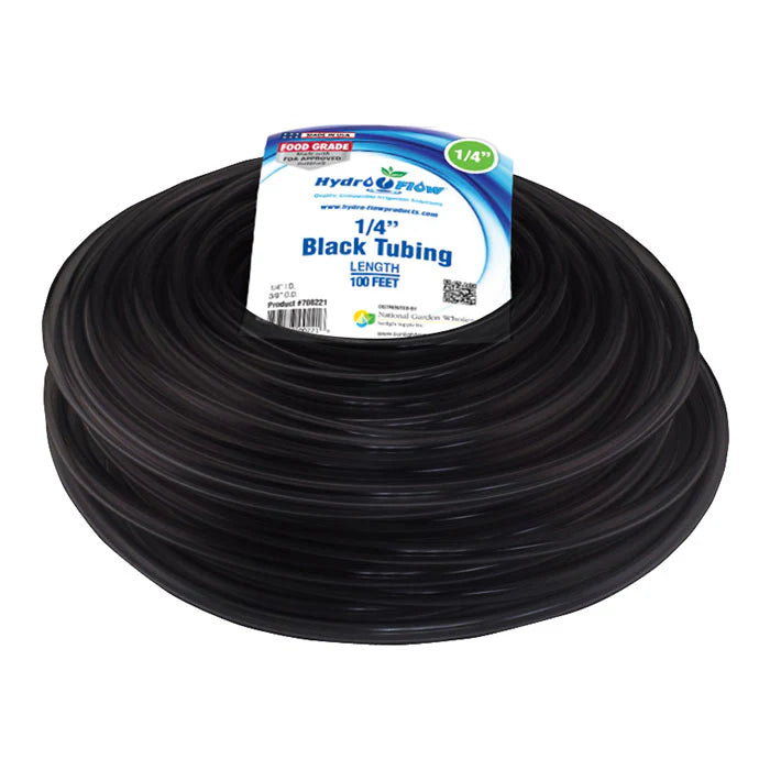 Hydro Flow Black Vinyl Tubing 1/4 in ID - 3/8 in OD 100 ft