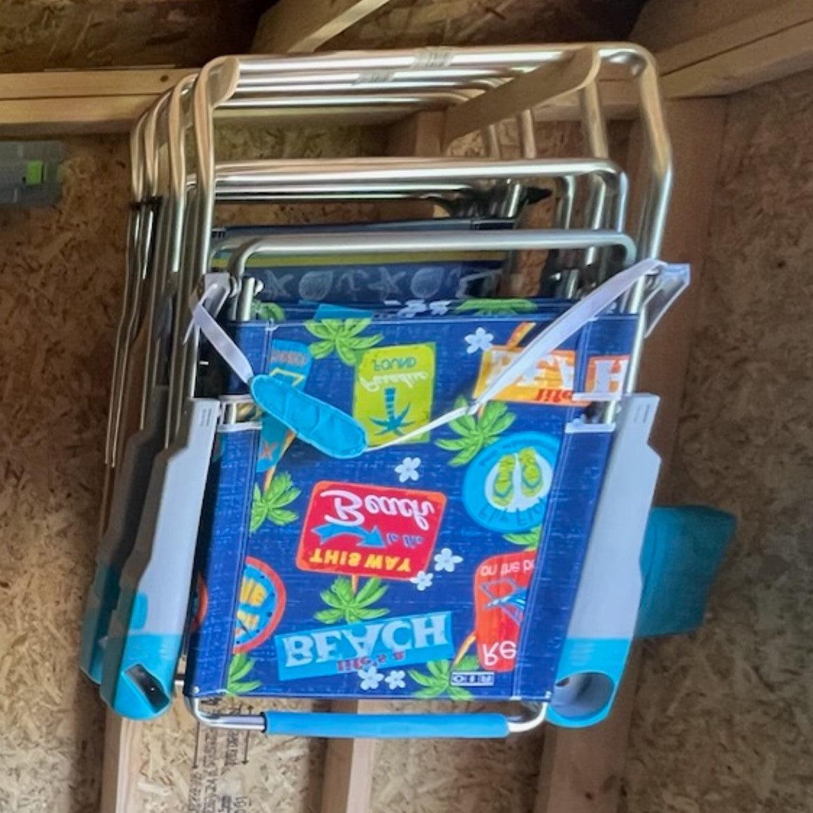 Lawn Chair Organizing Stud Mounted Hooks