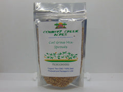Cat Grass Mix 4 oz - Organic Pet Grass Blend for Cats - Wheatgrass, Barley, Oat - Safe and Nutritious Plant Food