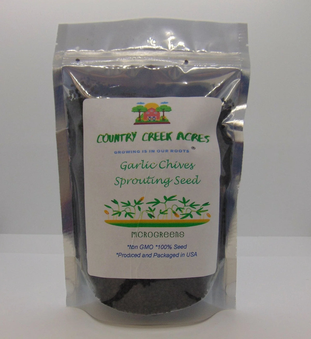 Garlic Chives Seeds 8 Ounces for Microgreens and Sprouting - Allium tuberosum
