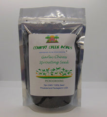 Garlic Chives Seeds 8 Ounces for Microgreens and Sprouting - Allium tuberosum