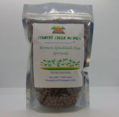 Brown Speckled Pea Seeds - 4 oz - Heirloom Variety - Pisum sativum