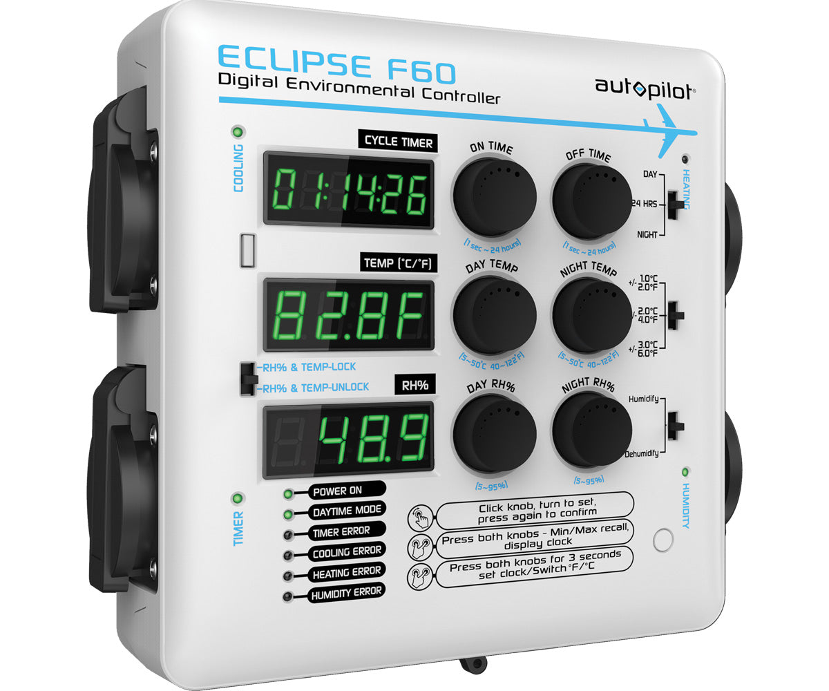 ECLIPSE F60 Digital Environmental Controller - All U Need Garden Supply 