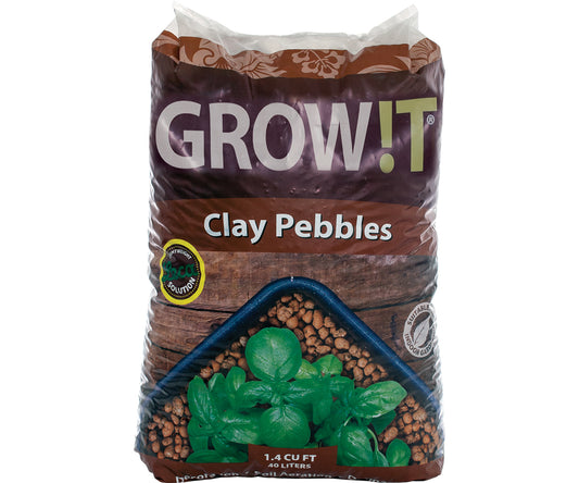 GROW!T Clay Pebbles, 40 L