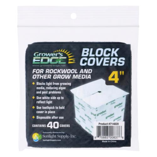 Grower's Edge Block Covers 4 in (40/Pack)