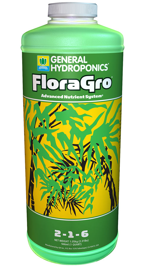 General Hydroponics® FloraGro® 2 - 1 - 6 - All U Need Garden Supply 