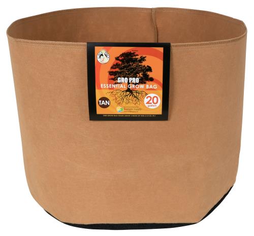 Gro Pro Essential Round Fabric Pot - Tan 20 Gallon (42/Cs)