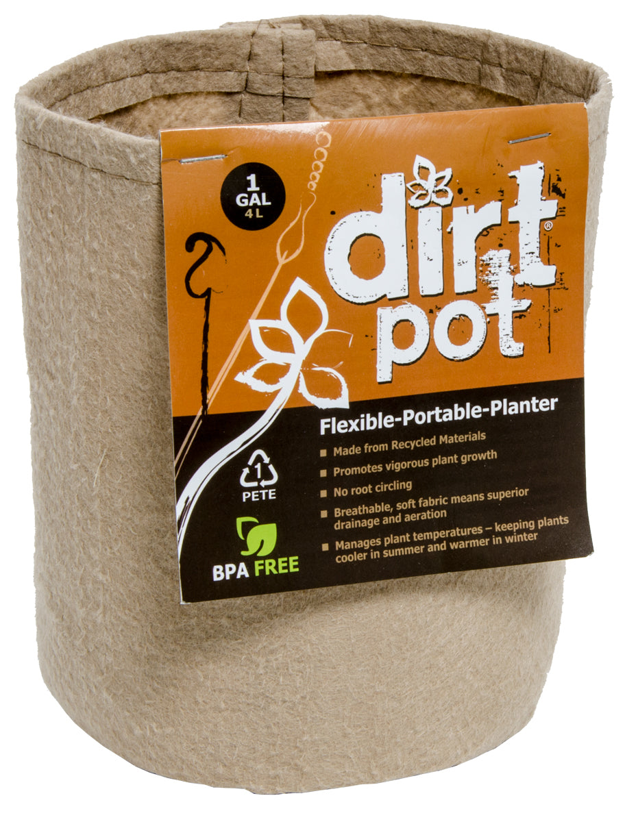 Dirt Pot Tan 1 Gallon (25/pk) (250/cs)