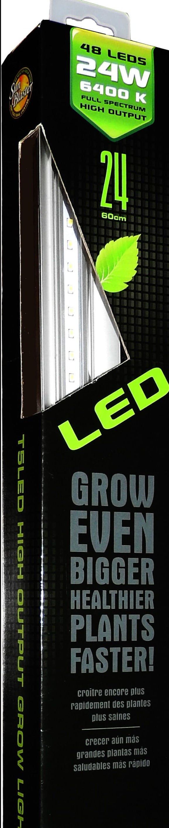 2' SunBlaster 48-LED High Output 6400K  24W Strip Light