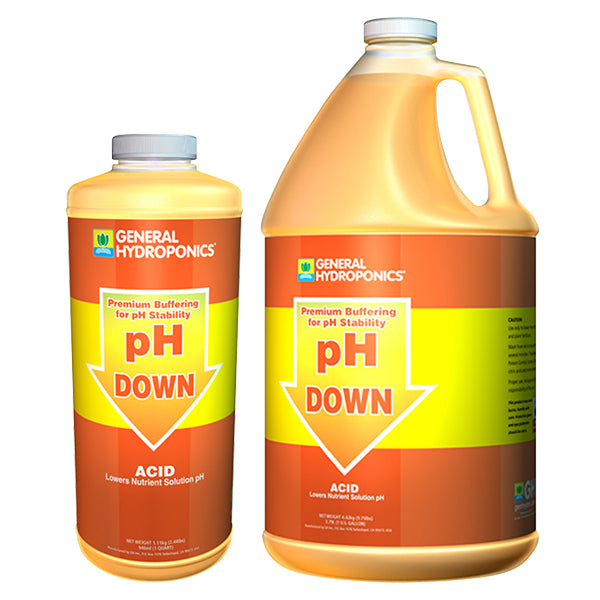 General Hydroponics® pH Down Liquid - All U Need Garden Supply 