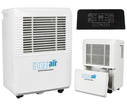 Ideal-Air Dehumidifier 22 Pint - Up to 30 Pints Per Day